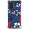 NFL New England Patriots Tropical Print Galaxy A72 5G Clear Case